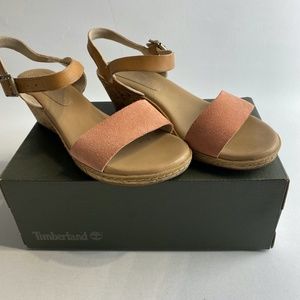 Timberland Women's Wedge Sandals Color Grain/Pink
